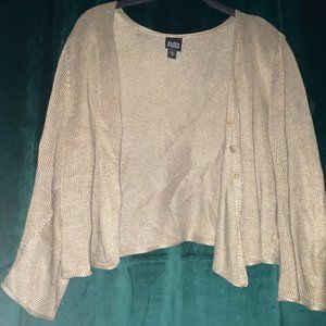 Eileen Fisher Knit Army Green Sweater